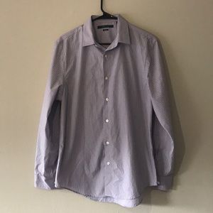 Perry Ellis long-sleeved button-down dress shirt.